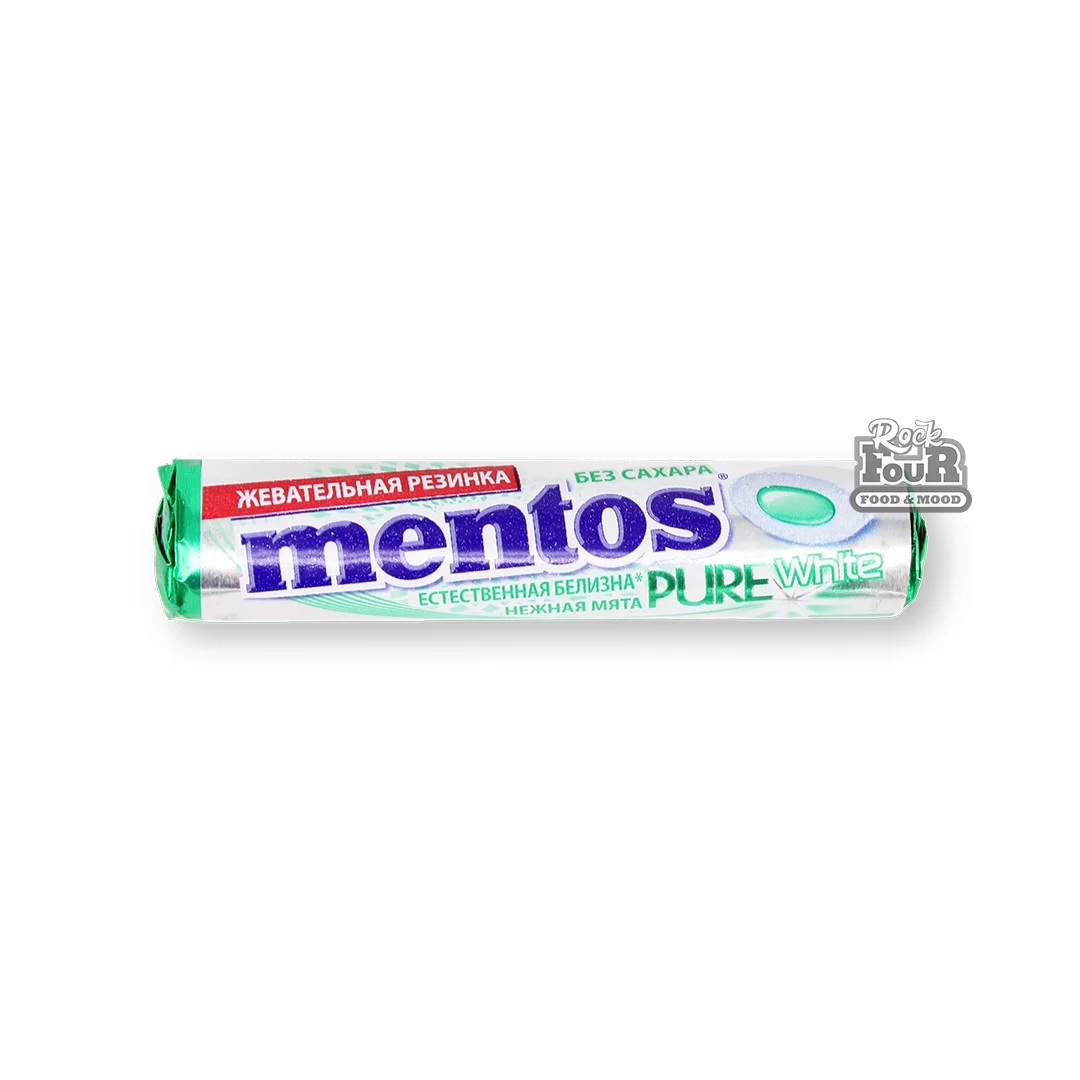 Chewing gum "Mentos Pure White" with mint flavor 16g